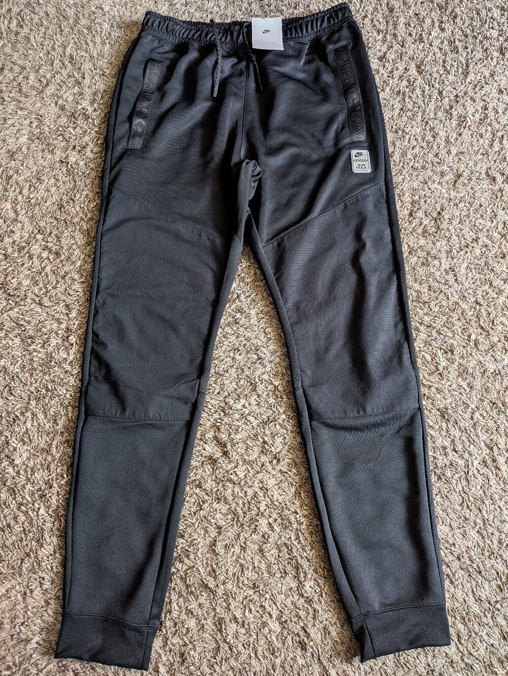 NWT Nike Sportswear Air Max Poly Black 31" Track Jogger Pants Men's M